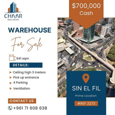 Warehouse for Sale in Sin El Fil  مستودع للبيع في سن الفيل - #R2273