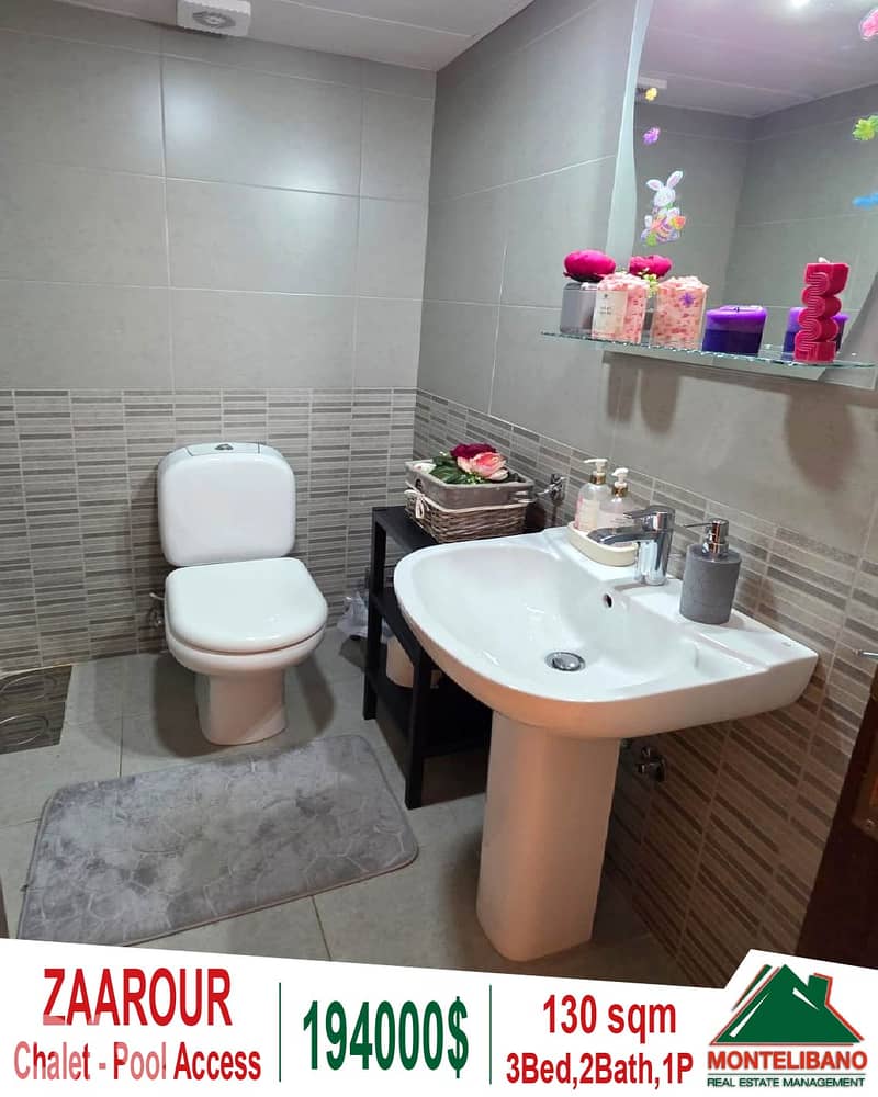 130 sqm Chalet For Sale in Zaarour with Pool & Gym Access 6