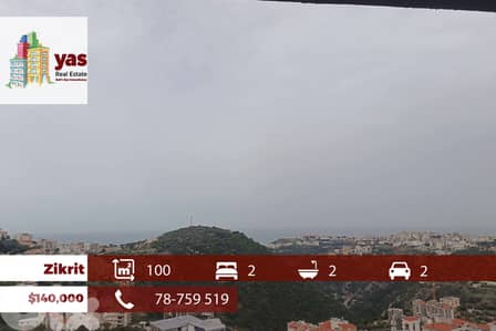 Zikrit 100m2 | Brand New | Prime Location | Sea & Mountian View | PM