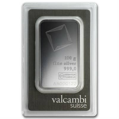 valcambi 100g Silver