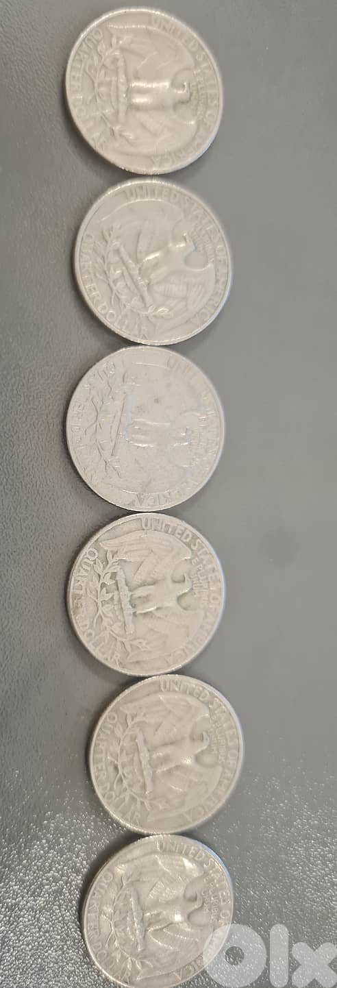 United states quarter dollars 1967, 1969 1