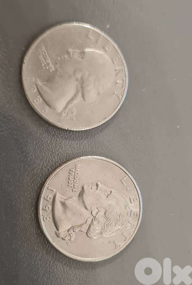 united states quarter dollars 1986 1