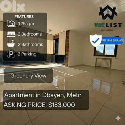 Apartment for Sale in Dbayeh, Metn شقة للبيع في منطقة ضبية