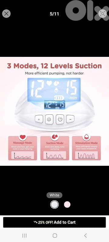 rechargeable Electric breast pump 5