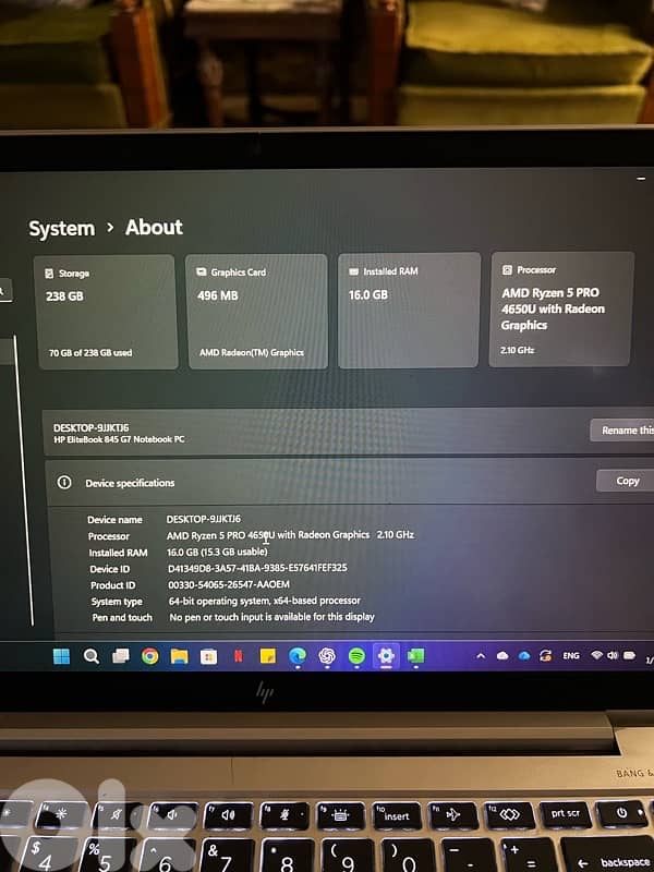 Hp elitebook 845 G7 Notebook 1