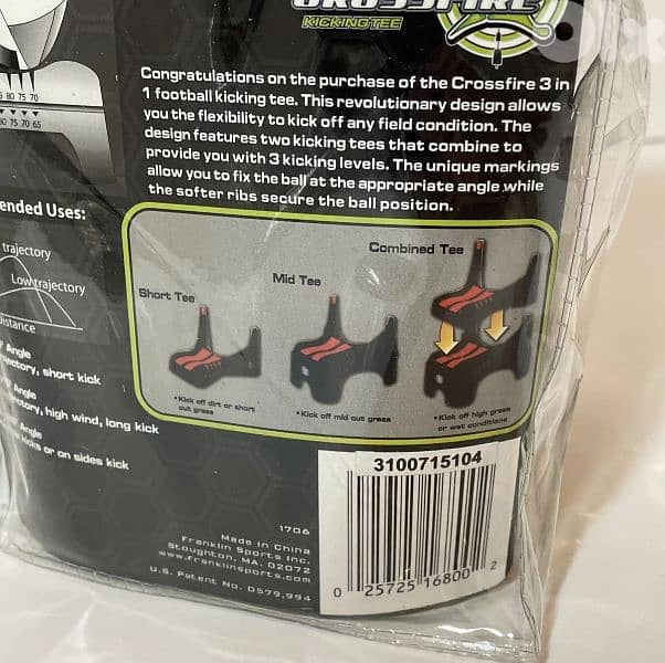 franklin sports crossfire 3 in1 kicking tee 2