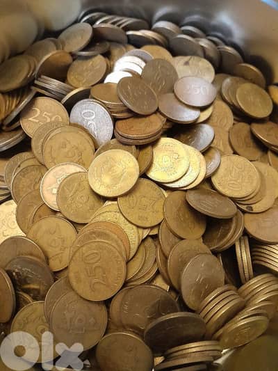 Lebanese 250 L. L. coins عملات ٢٥٠ ليرة لبنانية