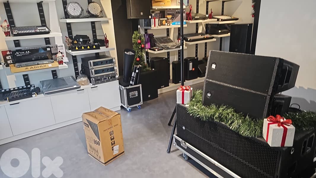 proffesionel stage equipments speakers/lightings/coneffti/co2/screen 11