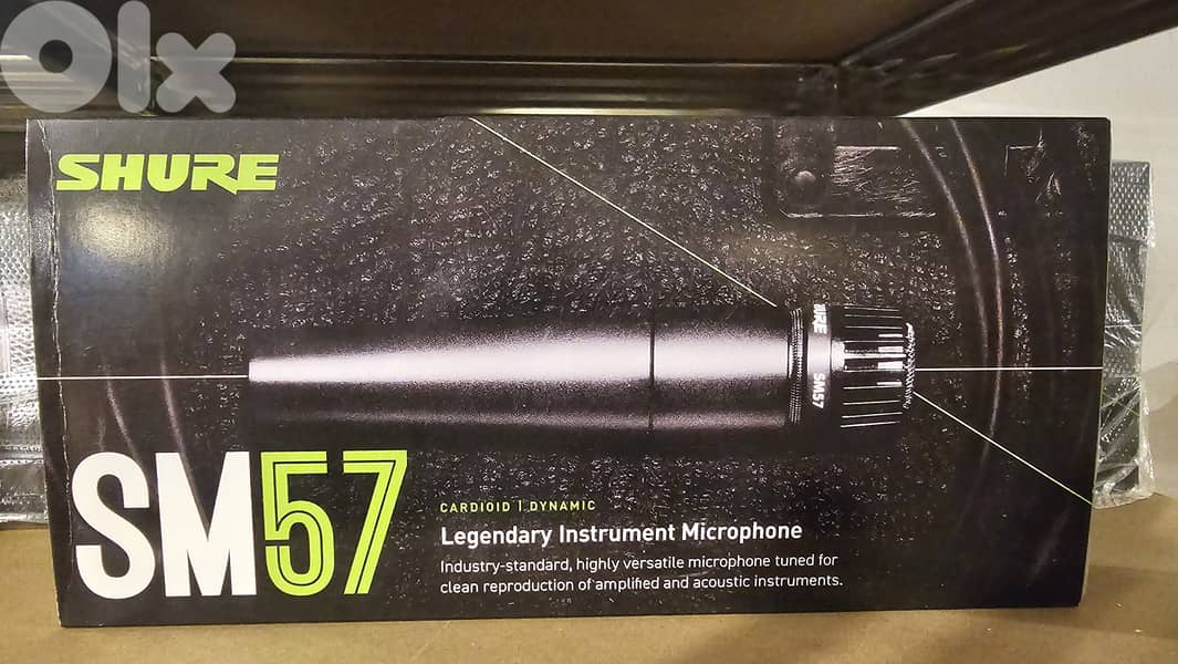 Shure SM57 Wired Dynamic Microphone – Professional Instrument & Vocal 1