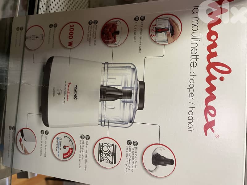 Moulinex, 4 in 1 Chopper 1000W DPA144 3