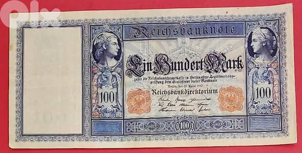 Germany 100 Mark 1910 VF banknote