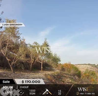 Prime 1333 SQM Land for SALE in Joun – Chouf!