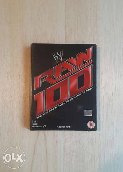 WWE Raw,The Top 100 Moments In Raw History DVD.