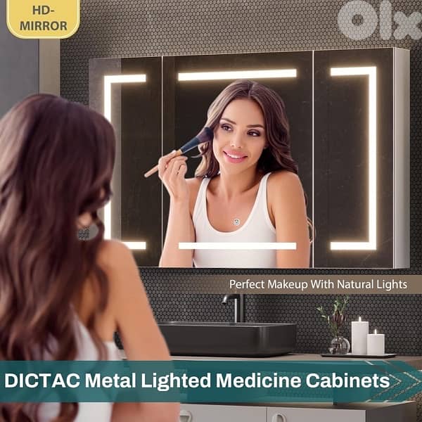 DICTAC Medicine Cabinet with Mirror 5