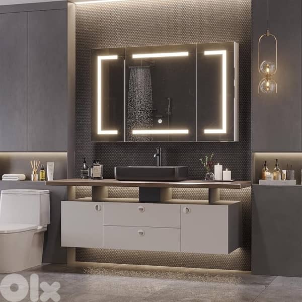 DICTAC Medicine Cabinet with Mirror 7