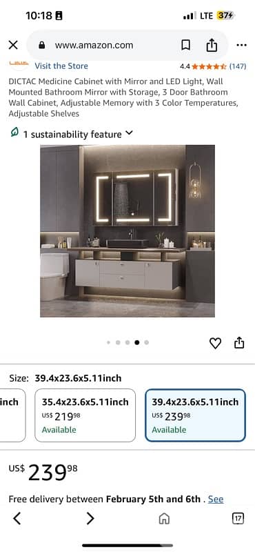 DICTAC Medicine Cabinet with Mirror 8