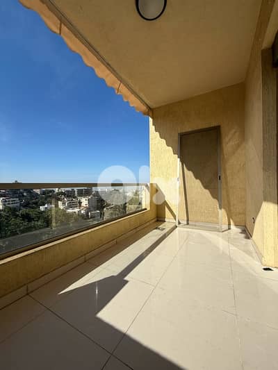 A 3 bedroom apartment for rent in Bsalim with views.