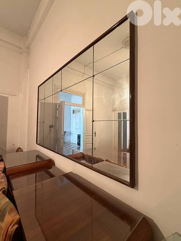 12 seater dining table with 2 buffet and mirror 9