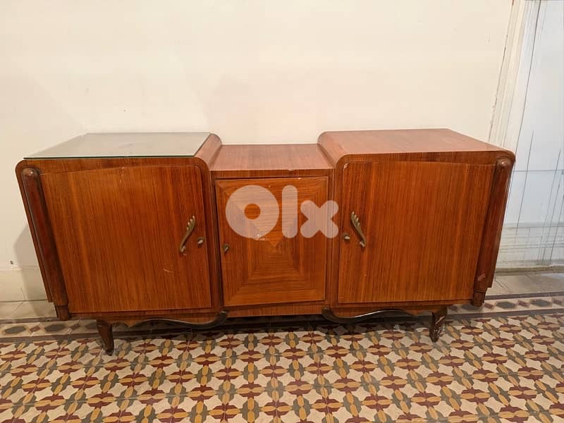 12 seater dining table with 2 buffet and mirror 16