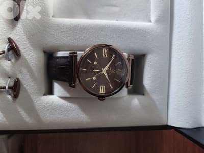 watch and cufflinks