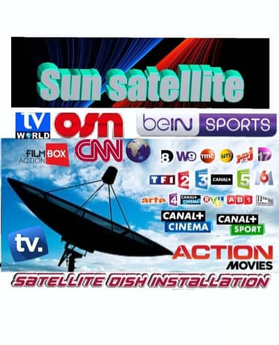 SUN-SAT US-A-8-AM0( تركيب ستلايت )