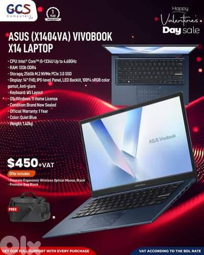 Asus (X1404VA) Vivobook X14 Laptop