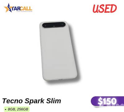 Tecno Spark Slim    8GB, 256GB