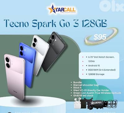 Tecno Spark Go 3 128GB offer