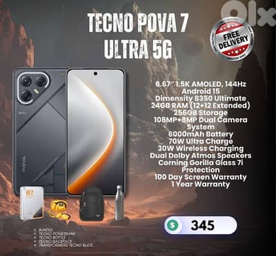 tecno Pova 7 Ultra off