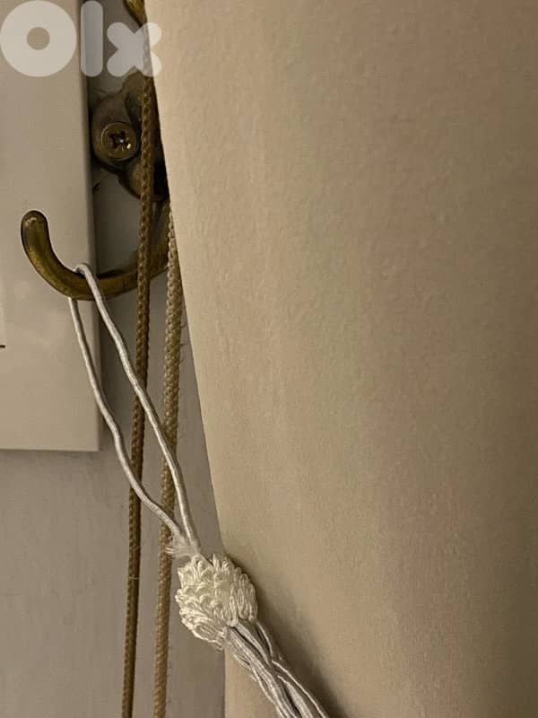 curtains ties - white color 2