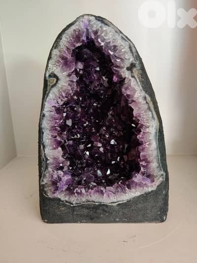 Amethyst geode precious gemstone
