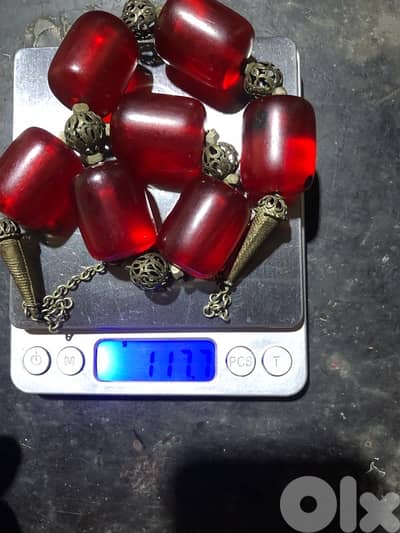 عقد كوربا الماني  قديم اكثر من 100 عام حبات كبيري الوزن 110 غرام صافي