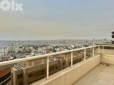 Rooftop apartment with terrace in Hadath Baabda with open views
