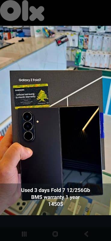 ZFold 7 used 3 days