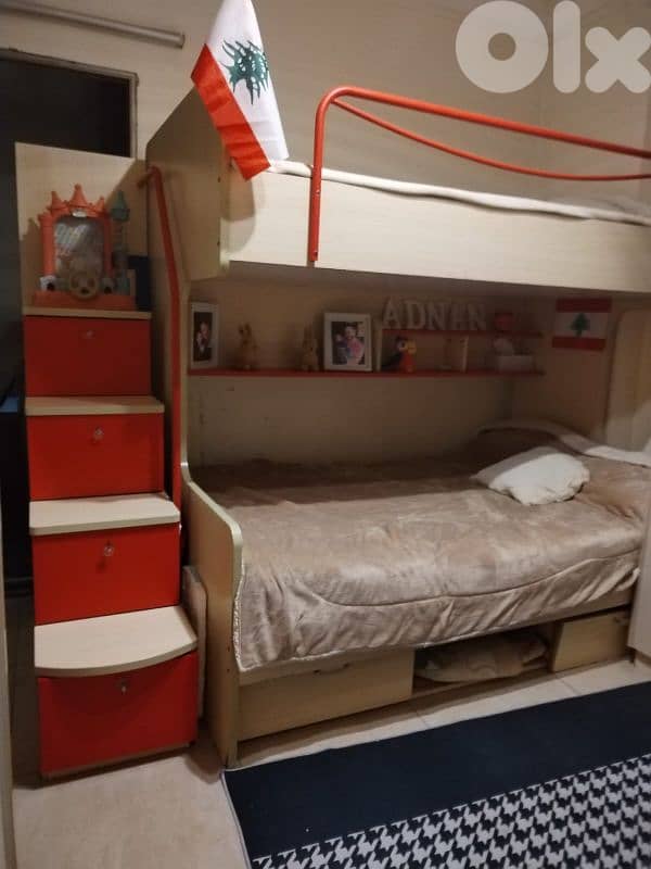 Two beds + Closet for kids 1