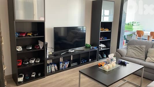 TV unit and book shelves