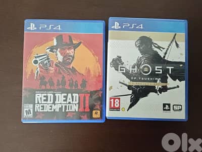 PS4 games GOT and RDR2