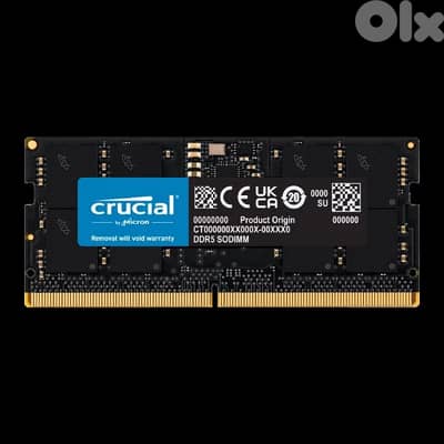 Crucial 16GB DDR5 RAM 5600 SODIMM CL46 SEALED
