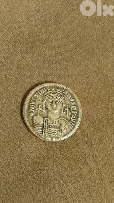 old byzantin coin (527-565).