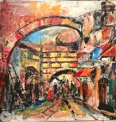 oil painting on canvas