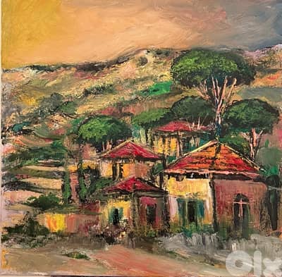 oil painting on canvas