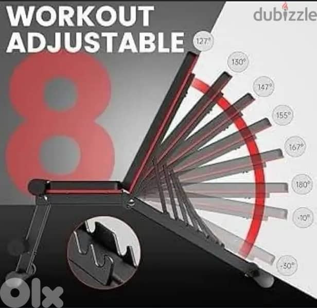 dumbells 20+20 + bench upper lower foldable like new 2