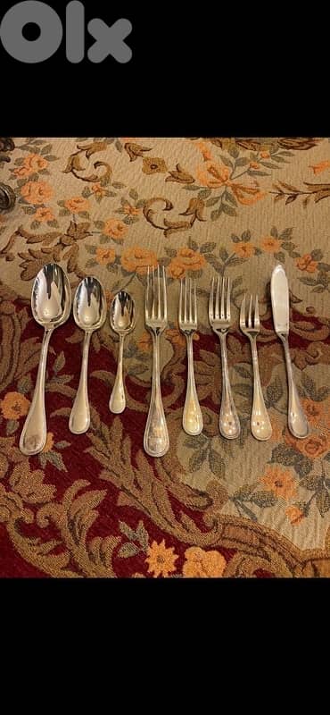 distinguished Christofle “Perles” Argenterie flatware set for sale 1