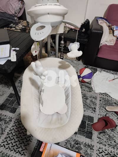 Electric swing baby cradle