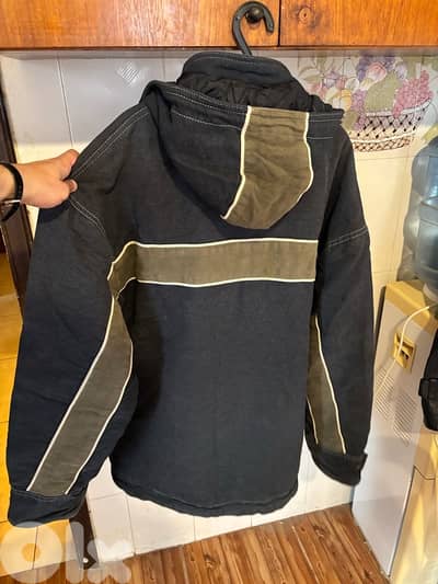 Vintage Runner Workwear Jacket - Faded Charcoal/Olive - Size L/XL