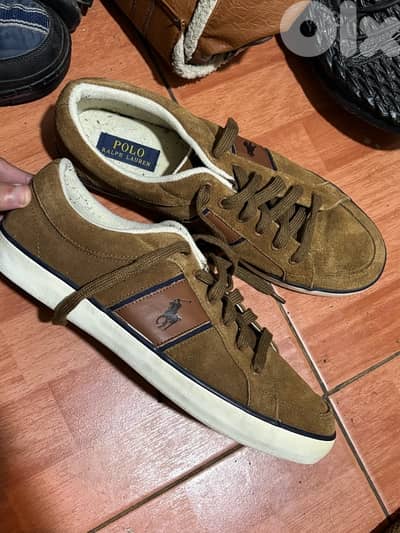 Polo Ralph Lauren Bolingbrook II Suede Sneakers - Men's Size 12/45