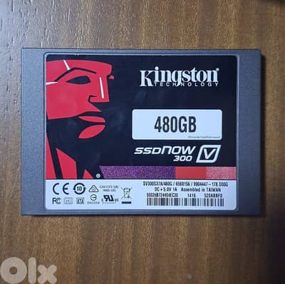 Kingston SSDNOW V300 480GB in Perfect Condition
