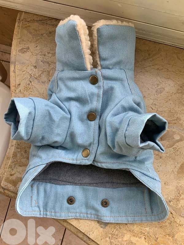 levis jeans fur jacket for small breeds 3