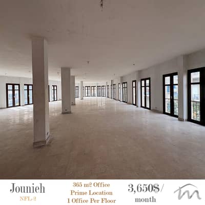 Jounieh | 1 Office Per Floor | 365m² Space | Prime Rank A Location