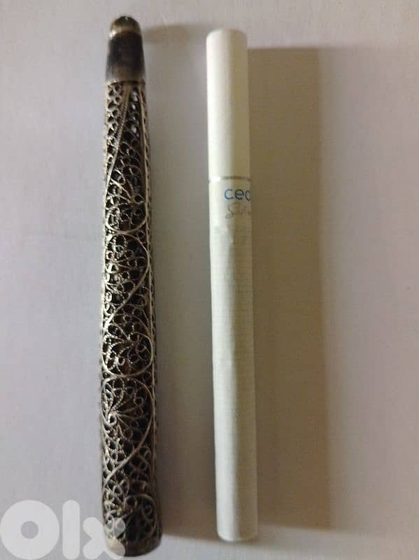 cigarette bud antique silver 2